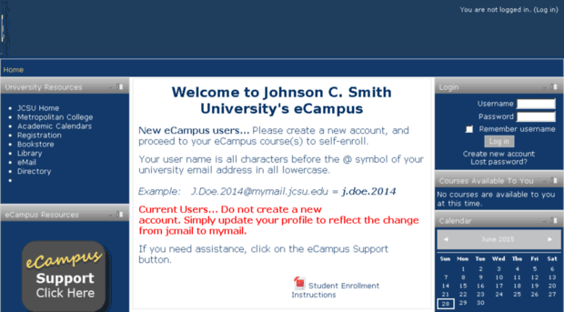 ecampus.jcsu.edu