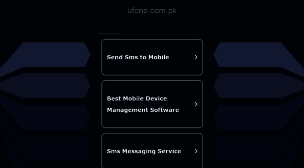 ecare.ufone.com.pk