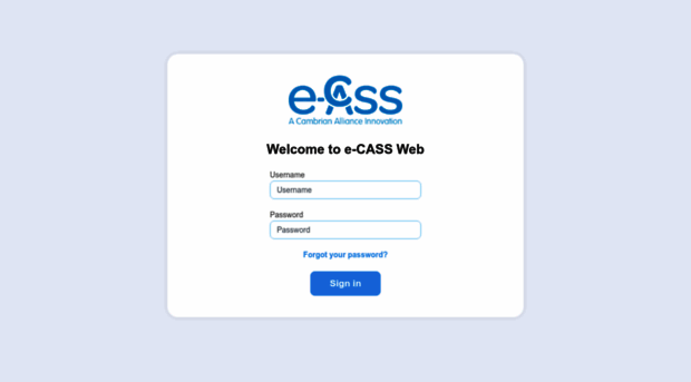 ecassweb.co.uk - Welcome to e-CASS Web - by Cam... - E CASS Web