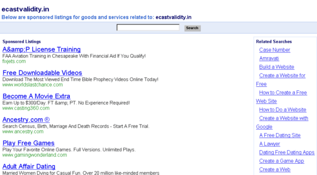 ecastvalidity.in