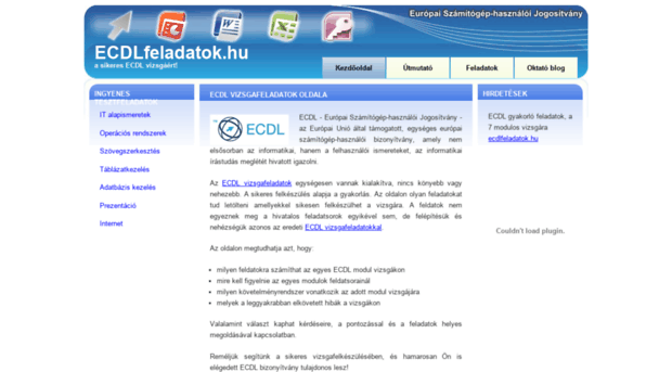 ecdlfeladatok.hu