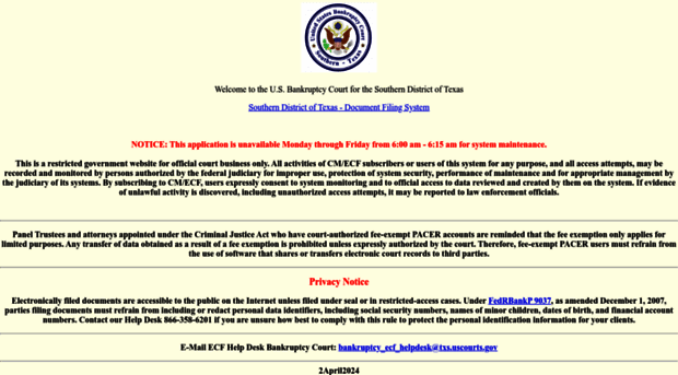 ecf.txsb.uscourts.gov
