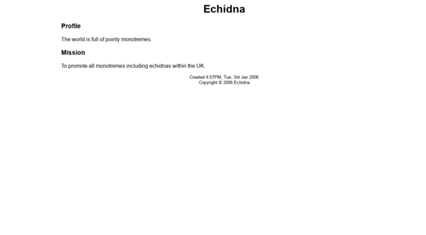 echidna.me.uk