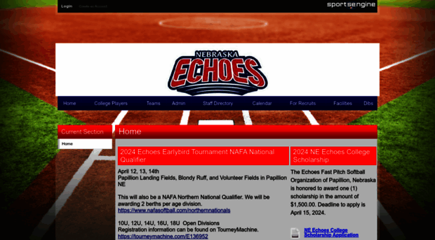 echoesfastpitch.com