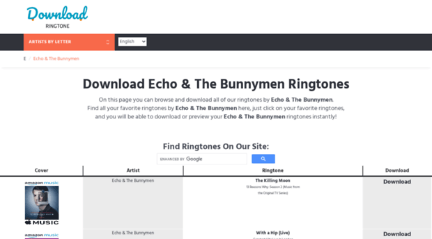 echothebunnymen.download-ringtone.com