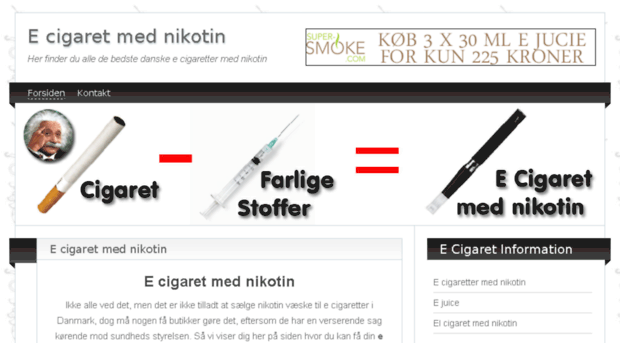 ecigaretmednikotin.billigelcigaret.dk