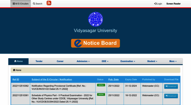 ecircular.vidyasagar.ac.in