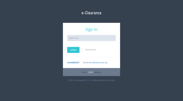 eclearance.aaua.edu.ng