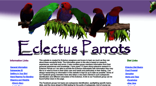 eclectusparrots.net