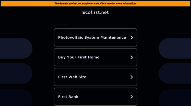 ecofirst.net