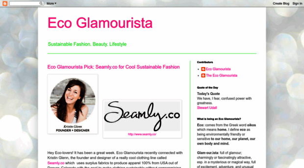 ecoglamourista.blogspot.com