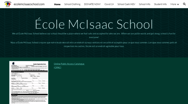 ecolemcisaacschool.com