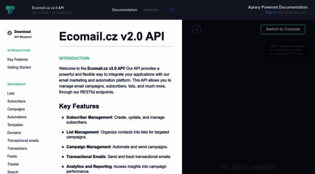 ecomailczv2.docs.apiary.io