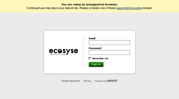 ecosyse.harvestapp.com