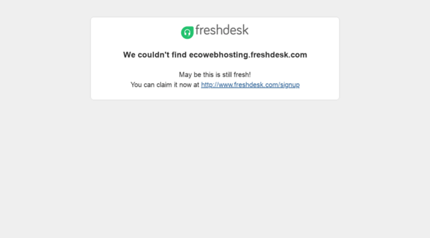 ecowebhosting.freshdesk.com