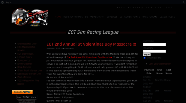 ectsimracing.com