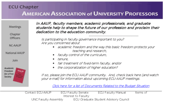 ecu-aaup.org