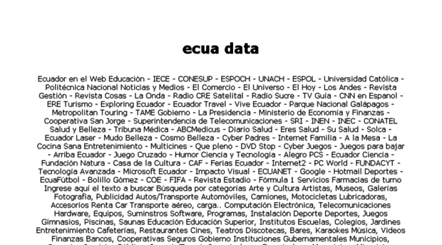 ecuadata.com