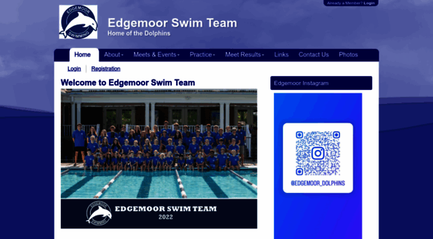 edgemoordolphins.swimtopia.com