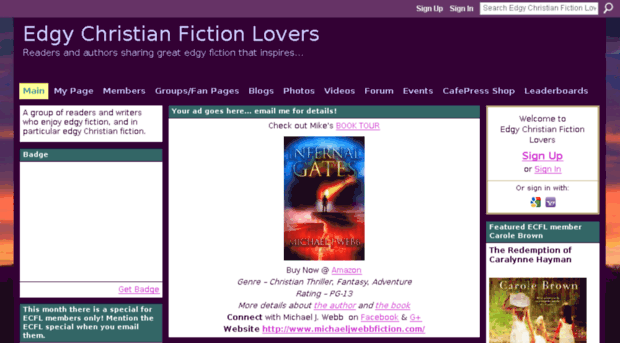 edgychristianfictionlovers.ning.com