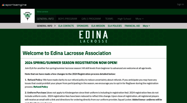 edinalacrosse.com