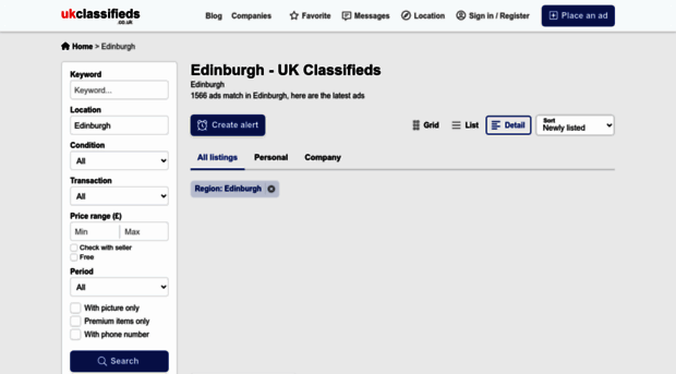 edinburgh.ukclassifieds.co.uk