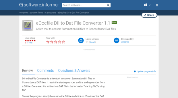 edocfile-dii-to-dat-file-converter.software.informer.com