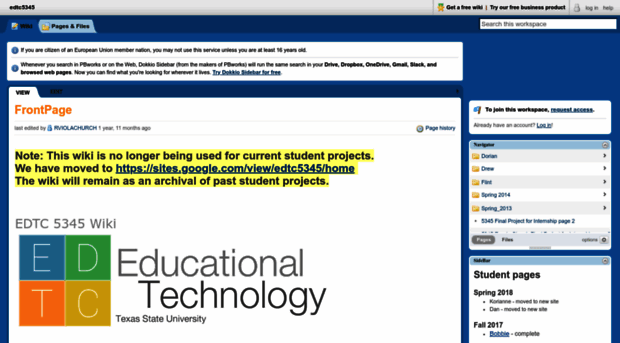 edtc5345.pbworks.com