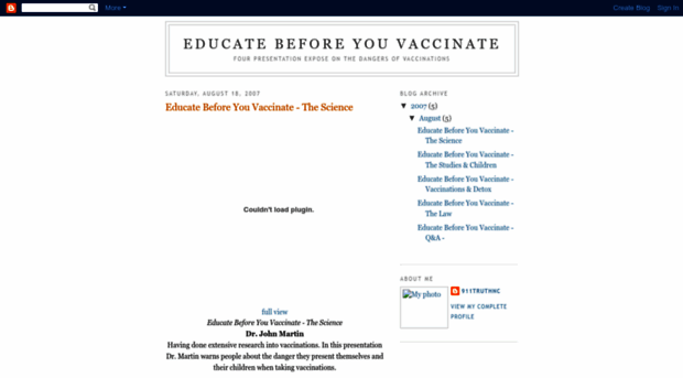 educatebeforeyouvaccinate.blogspot.com