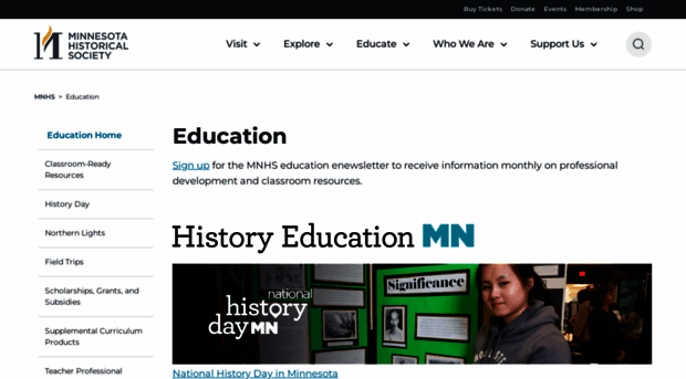 education.mnhs.org