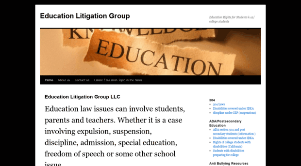 educationlitigationgroup.com