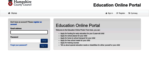 educationonlineportal.hants.gov.uk