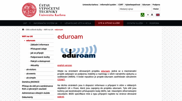 eduroam.cuni.cz