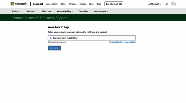 edusupport.microsoft.com - Contact - Microsoft Support - Edu Support ...