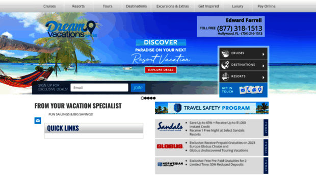 efarrell.dreamvacations.com