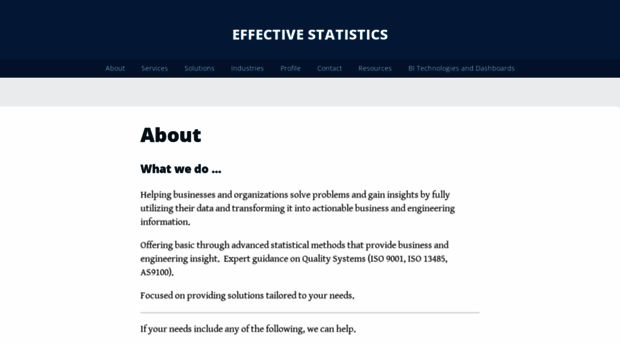 effectivestatistics.com