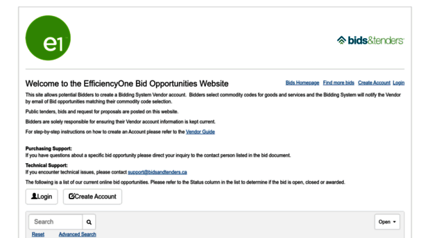 efficiencyone.bidsandtenders.ca