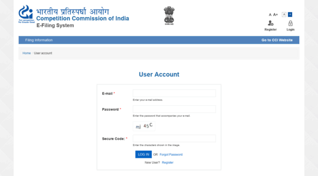 efilingcci.gov.in