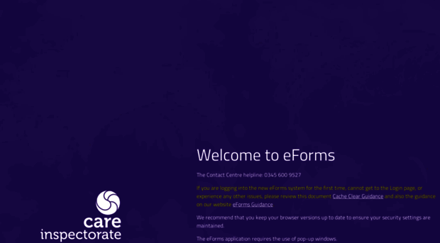 eforms.careinspectorate.com