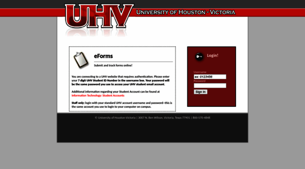 eforms.uhv.edu