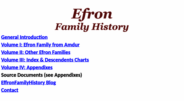 efronfamilyhistory.com