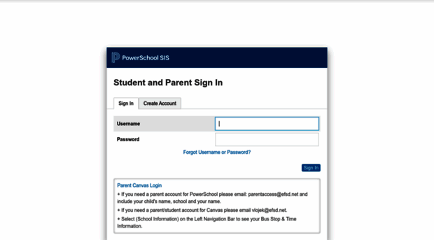 efsd.powerschool.com