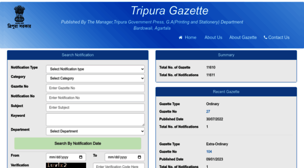 egazette.tripura.gov.in