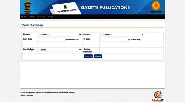 egazzete.mahaonline.gov.in