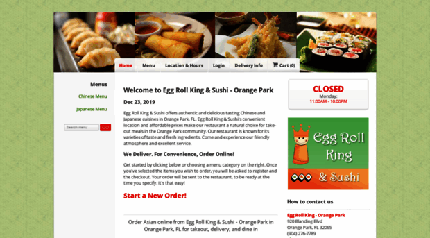 eggrollkingorangepark.com