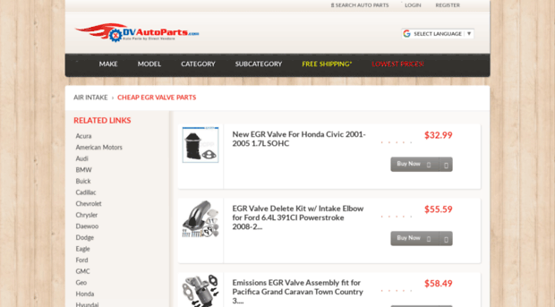 egr-valve.dvautoparts.com