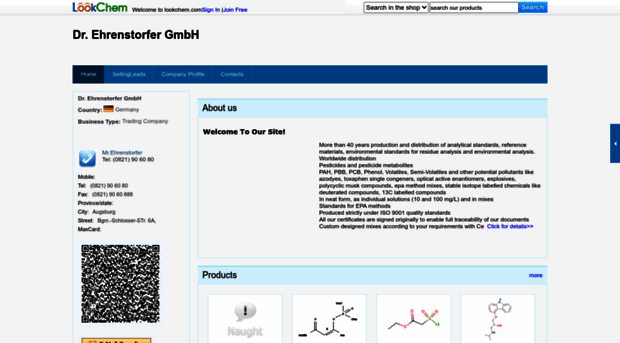 ehrenstorfergmbh.lookchem.com