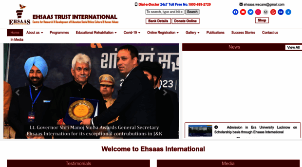 ehsaasinternational.com