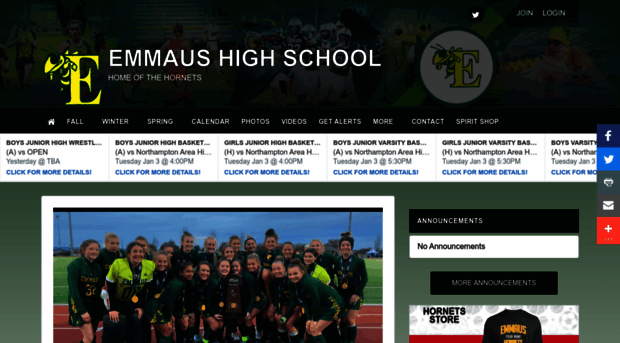 ehshornetsathletics.com