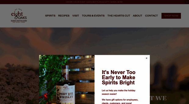 eightoaksdistillery.com